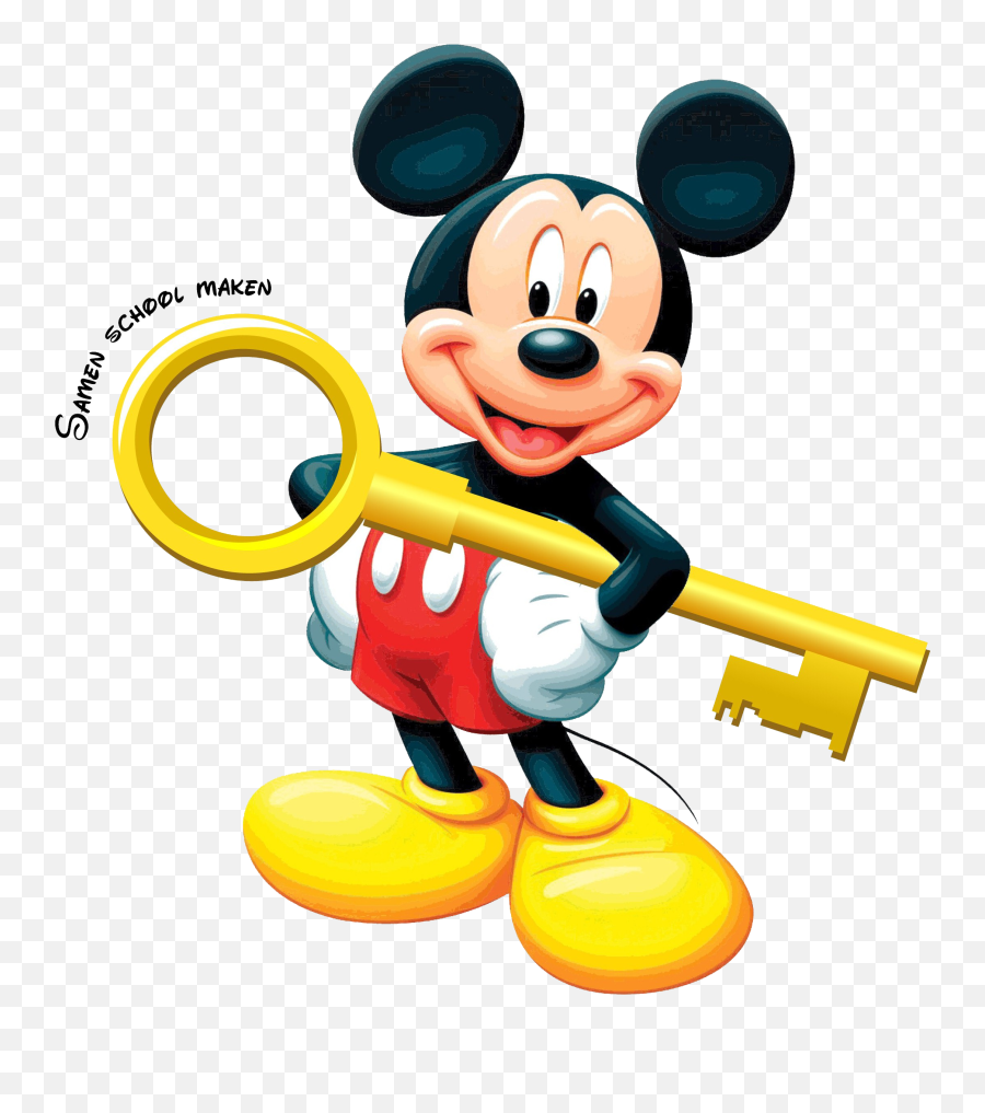 Mickey Mouse De Sleutel - Mickey Mouse Standee Clipart Mickey Mouse Emoji,Mickeymouse Emoji