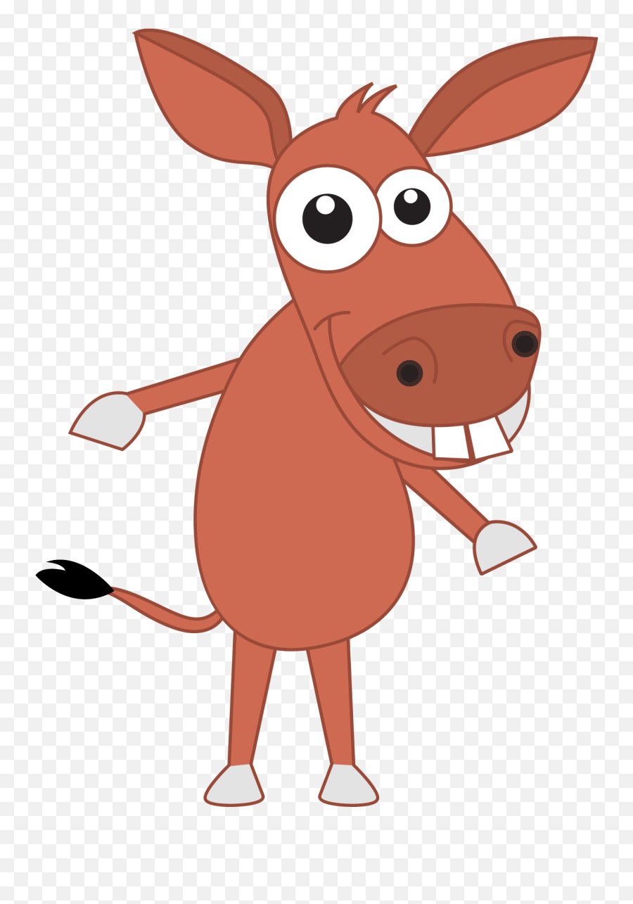 Big Buck Teeth Donkey Vector Png - Cartoon With Big Teeth Emoji,Buck Tooth Emoji
