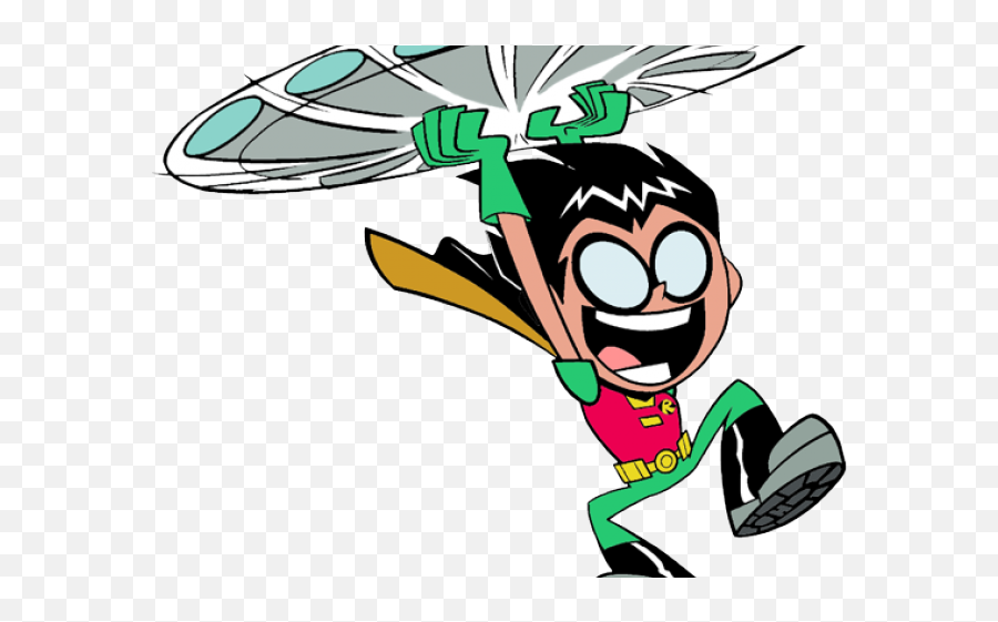 Cyborg Clipart Dc Robin - Teen Titans Go Coloring Pages Robin Fliing Emoji,Teen Titans Emoticons