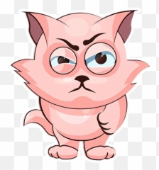 Cute Cat By Dona Walls - Sticker Maker For Whatsapp Emoji,Cat Emoticon Sticker