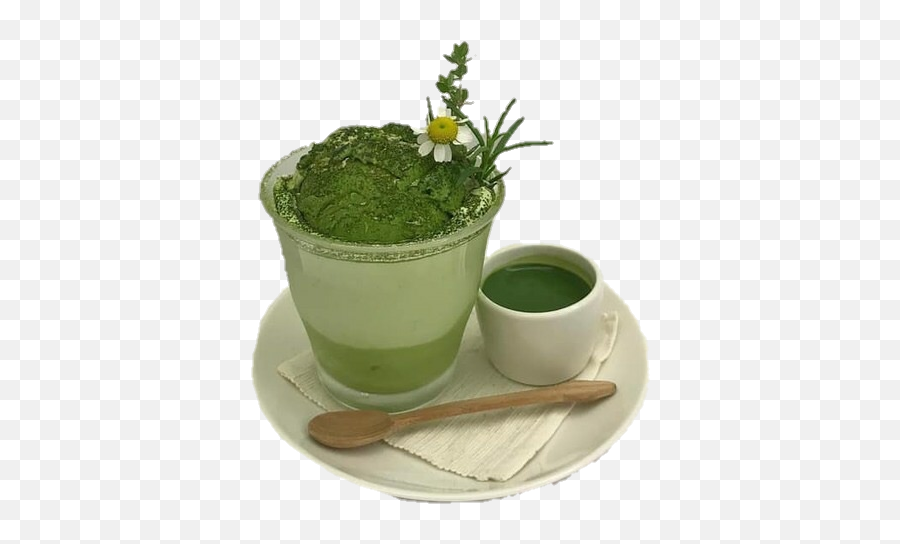 Matcha Green Tea Cup Cute Flowers - Mug Emoji,Matcha Emoji