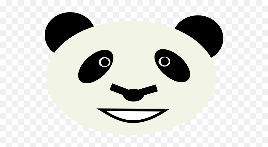 Clipart Panda Face - Happy Emoji,Panda Face Emoji