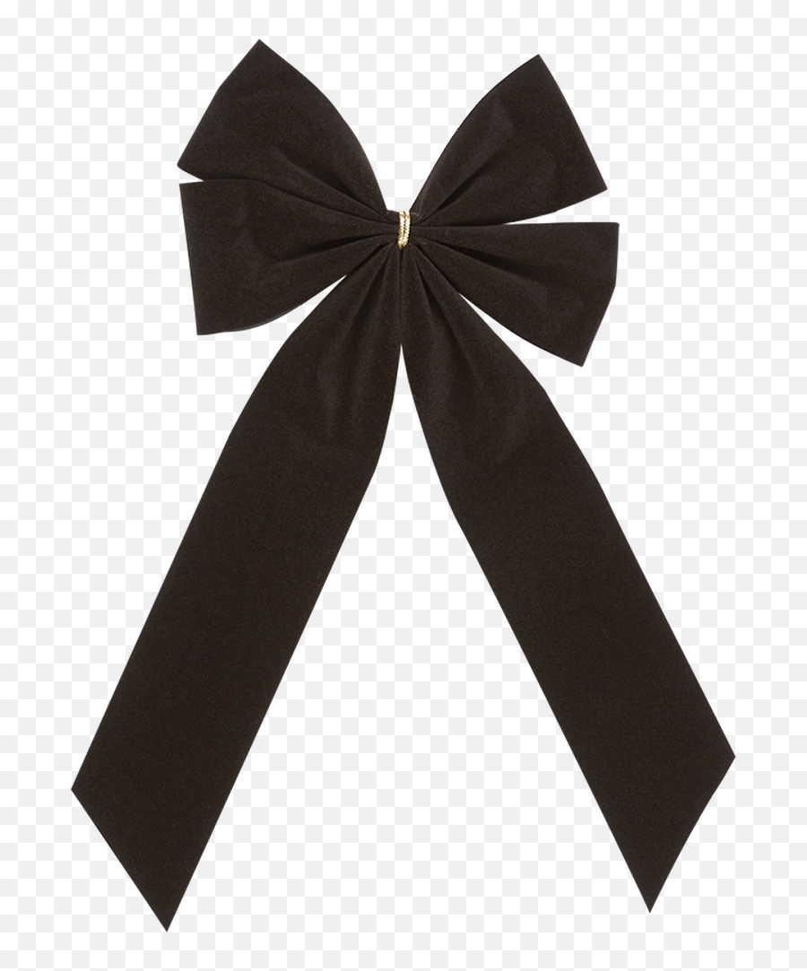 Mourning Funeral Bow - Black Bow U0026 Tail 4 Loop Regular Size Emoji,Dungu Bowing Down Emoticon