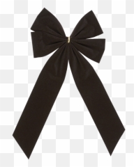Mourning Funeral Bow - Black Bow U0026 Tail 4 Loop Regular Size Emoji,Dungu Bowing Down Emoticon