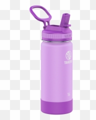 Takeya 16 Oz Actives Kids Water Bottle W Straw Lid - Lilac Ultra Violet Emoji,Emoji Drinking Bottle