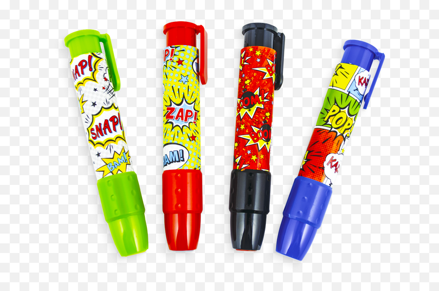 Comic Attack Clickit Erasers - Ooly Emoji,Ballpoint Pen Emoji