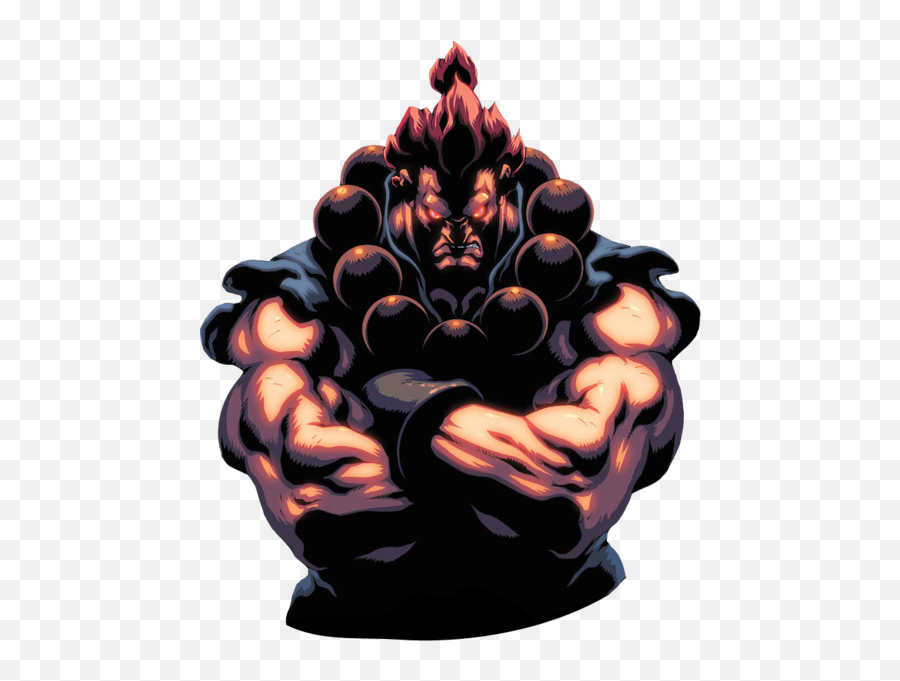 Street Fighter - Akuma Front Psd Official Psds Akuma Street Fighter Vector Emoji,Street Fighter Emoji