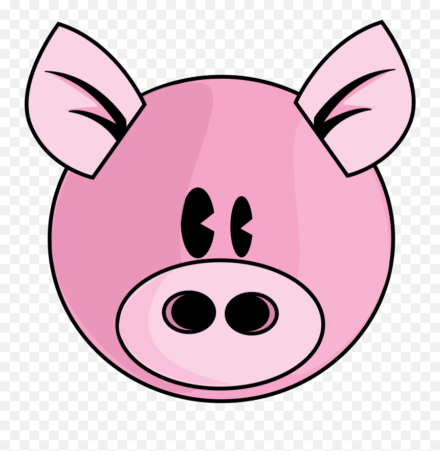 Free Pig Face Silhouette Download Free - Cute Pig Face Drawing Emoji,Piggy Emoticons