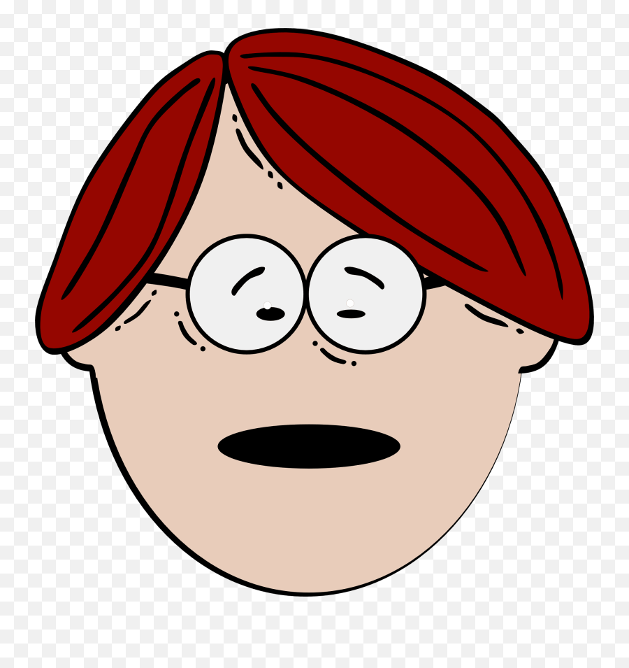 Boy Kid Spectacles Nerdy Head Face - Kid Cartoon Face Png Emoji,Nerd Girl Emoji