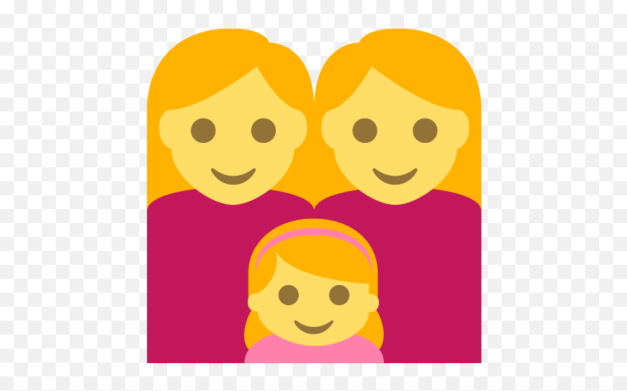 Family Womanwomangirl Id 1414 Emojicouk - Family Emoticon,Girl Emoji