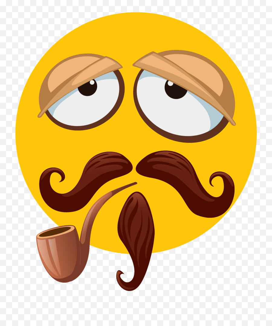 Mustache Beard Lazy - Lazy Emoji,Moustache Emoji Facebook