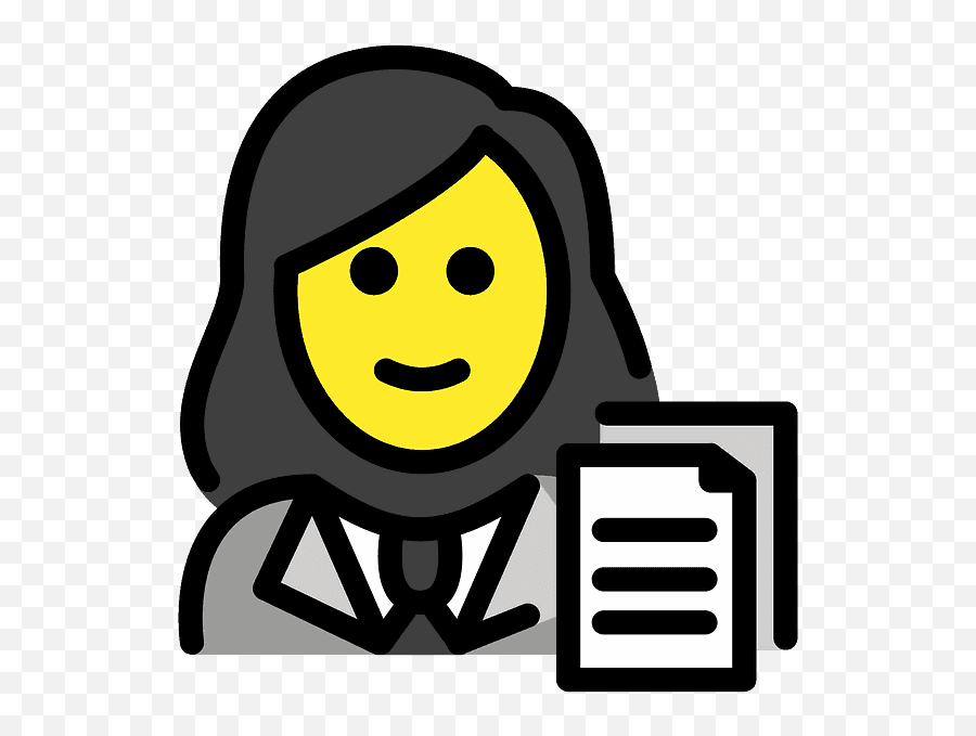 U200d Woman Office Worker Emoji - Emojis Workers Man Office,Sad Girl Emoji