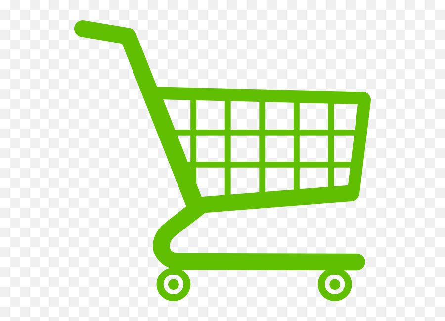 Shopping Cart Logo Green Transparent - Shopping Cart Cartoon Green Emoji,Grocery Cart Emoji