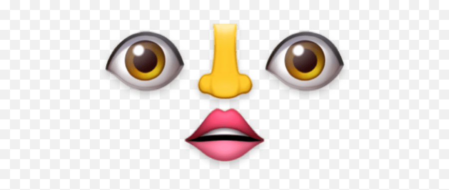 Eye Mouth Eye Stickers Emoji,Emoji Dedos