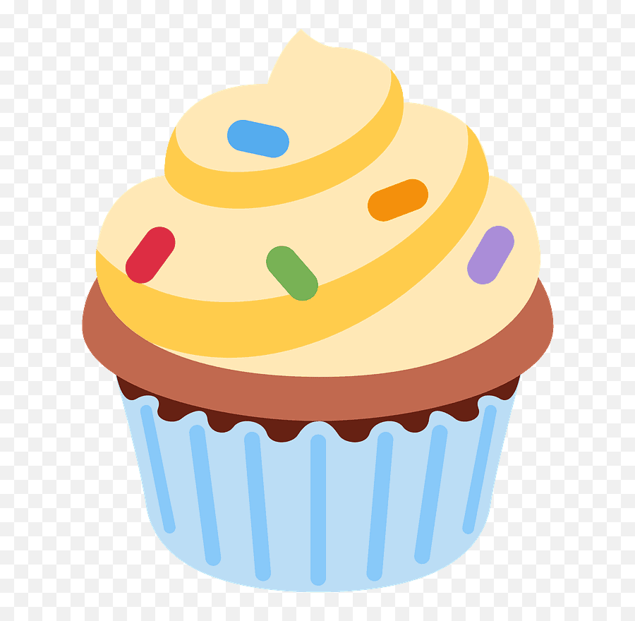 Cupcake Emoji Clipart - Cupcake Emoji Png,Dessert Emoji