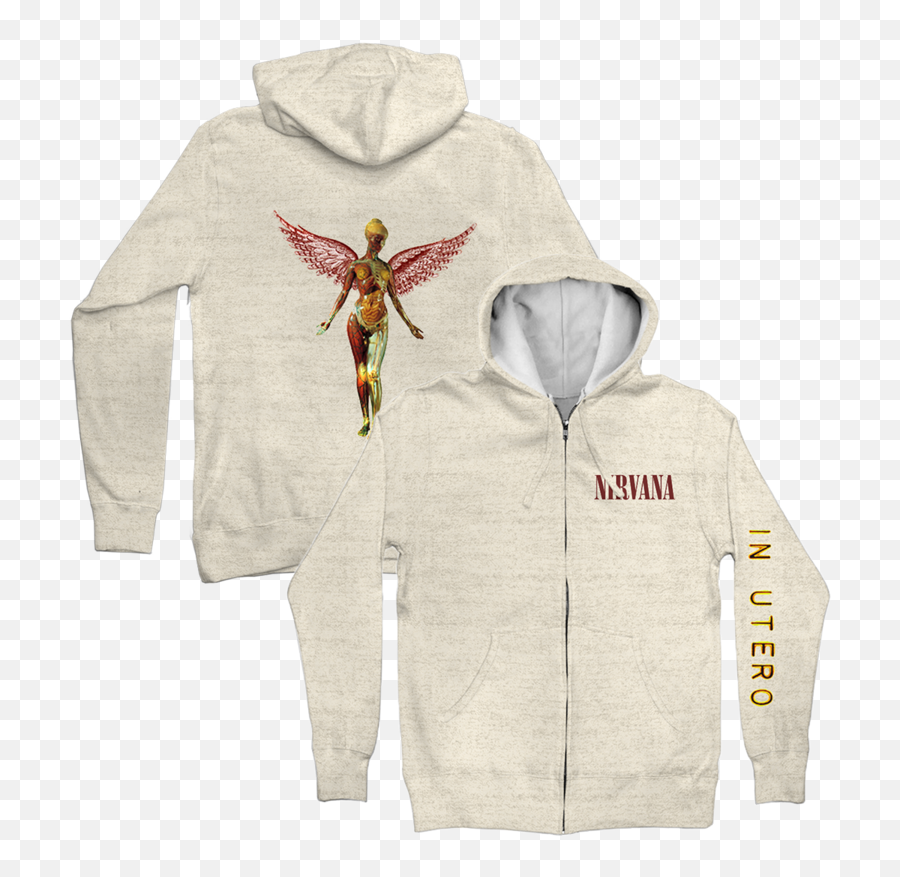 Official Nirvana Store - Nirvana Zip Up Hoodie Emoji,Emoticon Con Zipper