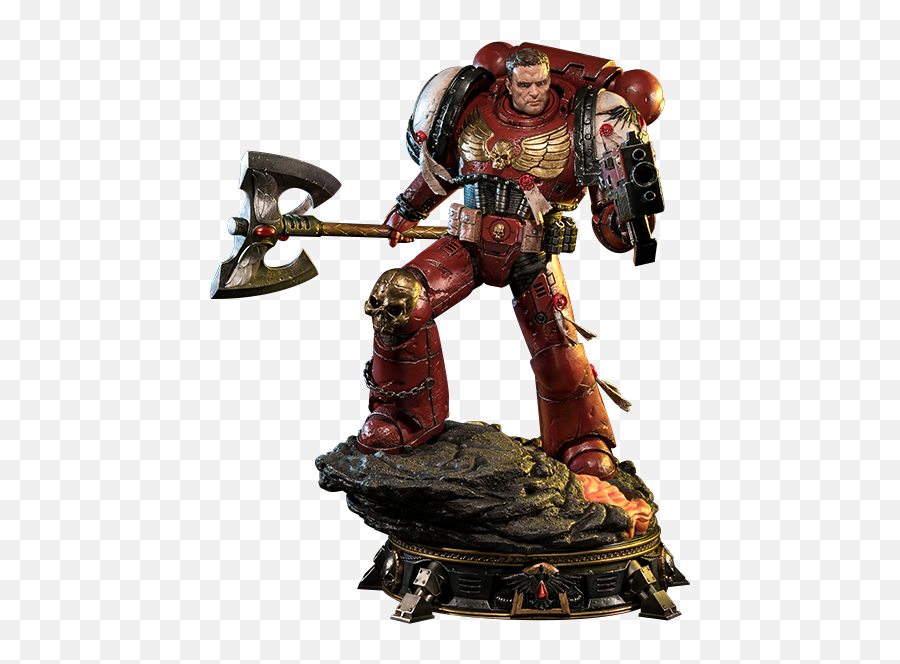 War Iii Space Marine Blood Ravens - Space Marine Statue Emoji,Warhammer 40k Tabletop Emotion Mask