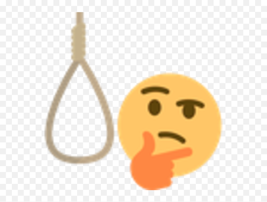 Thinking Emoji Noose,Think Emoji