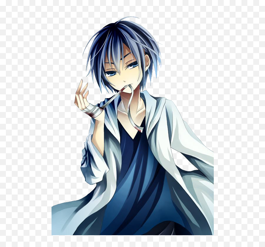 Garcon Anime Cheveux Bleu Emoji,Emotions Vocaloid Lyrics