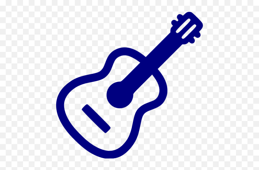 Navy Blue Guitar Icon - Guitar Tabs Blue Icon Emoji,Bass Guitar Emoticon
