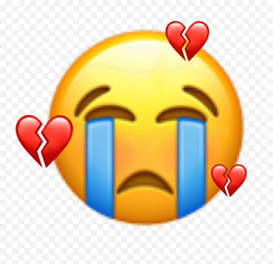 Emoji Emojis Sad Sticker By Yahairi - Happy,Emojis For Sad