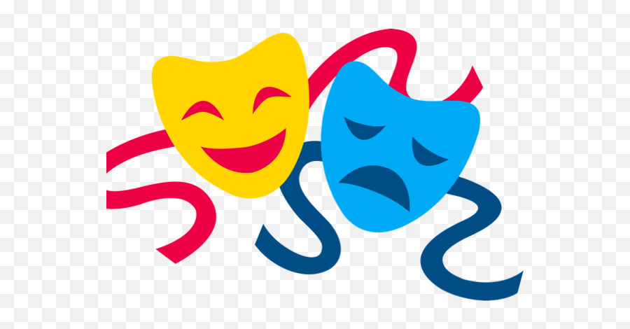 Transparent Background Theatre Masks Clipart - Png Download Clipart Drama Masks Emoji,Smile Emoji Big Mask