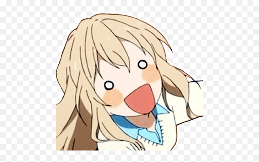 Kaori Miyazono Stickers For Telegram - Happy Emoji,Emotion Anine