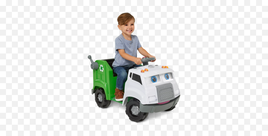 Real Rigs Recycling Truck - Kid Trax Recycling Truck Emoji,Emotion Rigs For Kids