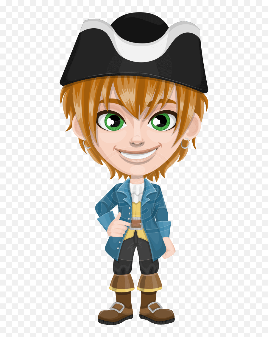 Pirate Boy Cartoon Vector Character Aka Willy - Cartoon Pirate Boy Cartoon Character Emoji,Eyepatch Emoticon
