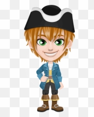 Pirate Boy Cartoon Vector Character Aka Willy - Cartoon Pirate Boy Cartoon Character Emoji,Eyepatch Emoticon