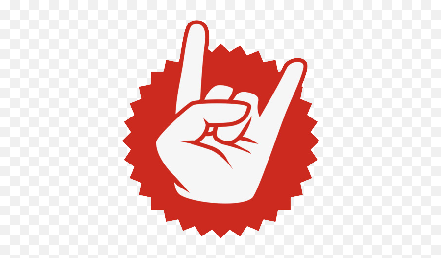 Rock Music Png - Satisfaction Guaranteed In Red Clipart Rock N Roll Mão Png Emoji,Rock In Roll Emoticon