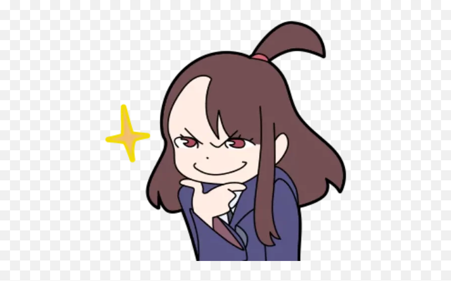 Telegram Sticker - Little Witch Academia Sticker Emoji,Little Witch Academia Lotte Emojis