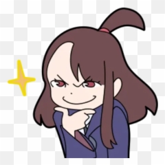 Telegram Sticker - Little Witch Academia Sticker Emoji,Little Witch Academia Lotte Emojis