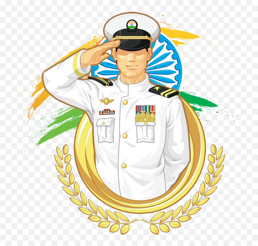 Indian Navy Vishwabharati Defence Academy - Indian Navy Officer Emoji,Navey Salute Emoticon