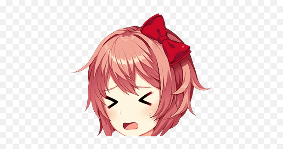 Doki Doki Literature Club Telegram - Doki Doki Literature Club Sayori Emoji,Sayori Emojis