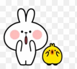 Rabbit Whatsapp Stickers - Stickers Cloud Emoji,Kiss Emoticon Kawaii