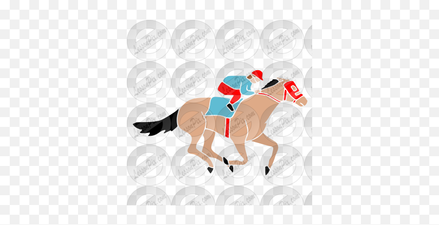 Horse Racing Stencil For Classroom Therapy Use - Great Emoji,Facebook Racehorse Emoticon