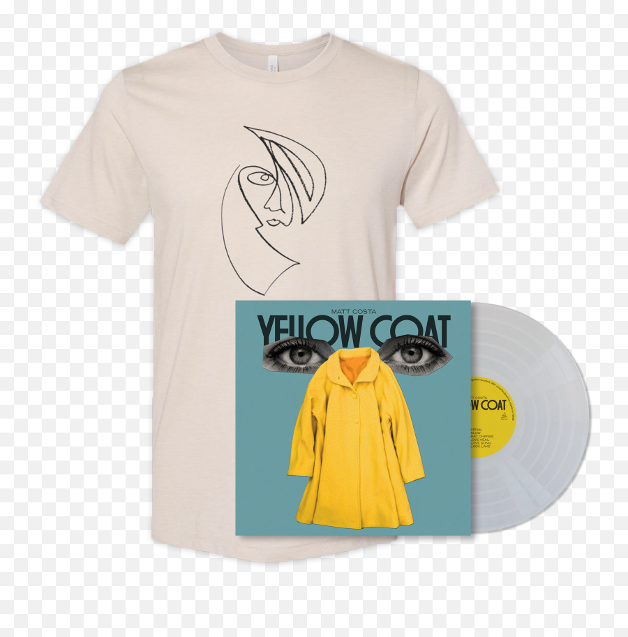 Matt Costa - Yellow Coat Lp Shirt Bundle Dangerbird Us Emoji,One Emotion Vinyl