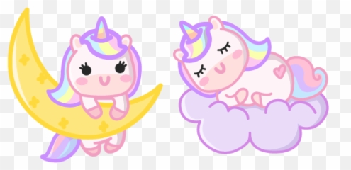 Cute Unicorn On The Moon And Cloud Cute Unicorn Unicorn Emoji,Roblox Skull Running Emoji