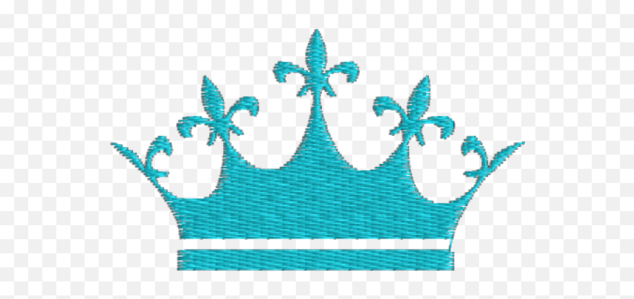 Matriz De Bordado Coroa Azul 02 Emoji,Coroa Emoticon