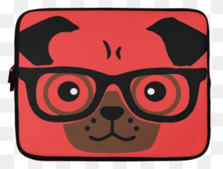 Pug Laptop Laptop Sleeve - Pug Phone Case Png Clipart Full Mat Emoji,Emoji Laptop Case