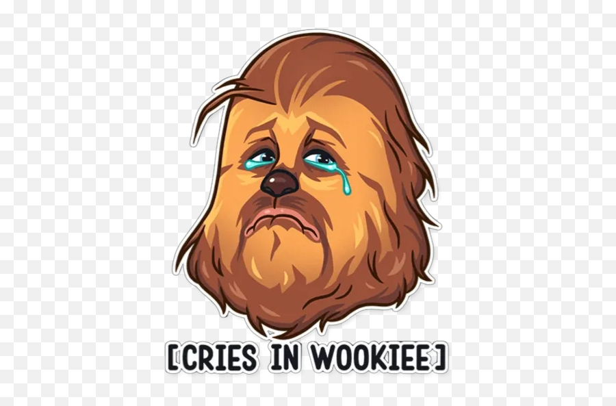 Chewbacca Stickers For Whatsapp - Sticker Chewbacca Whatsapp Emoji,Cries Emoji