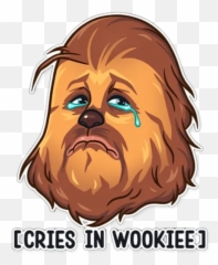 Chewbacca Stickers For Whatsapp - Sticker Chewbacca Whatsapp Emoji,Cries Emoji