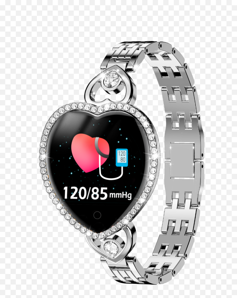 Women Bluetooth Smart Watch Heart Shaped Fashion Waterproof Emoji,Iphone Kakaotalk Emoticon 