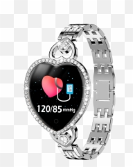 Women Bluetooth Smart Watch Heart Shaped Fashion Waterproof Emoji,Iphone Kakaotalk Emoticon 