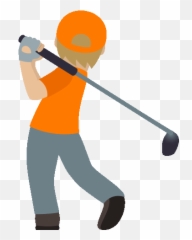 Golfing Joypixels Sticker - Golfing Joypixels Playing Emoji,Baseball Bat Emoji