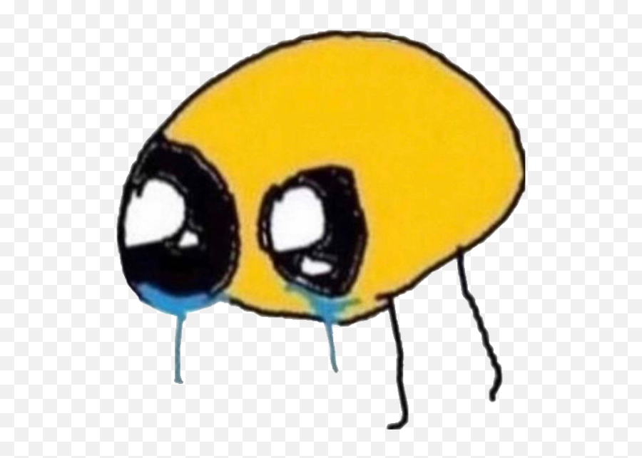 Ruve Emoji Crying Tear Sticker - Sad Meme Emoji,Emoji For Crying