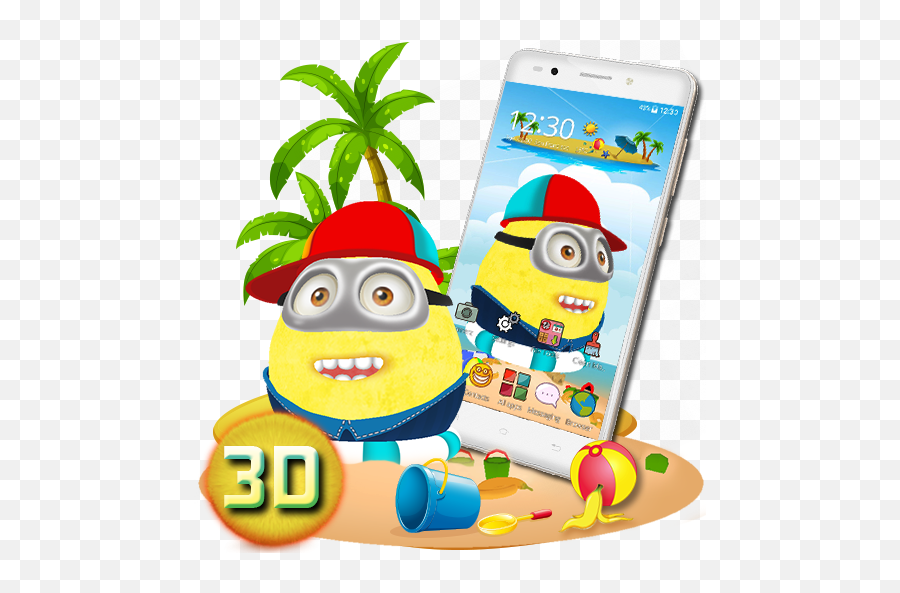 3d Mischievous Mini Friends Theme - Google Play Smartphone Emoji,Minion Emoji For Android