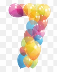 Balloons Png Clipart Image - 7 Balloons Png Emoji,Emoji Party Balloons
