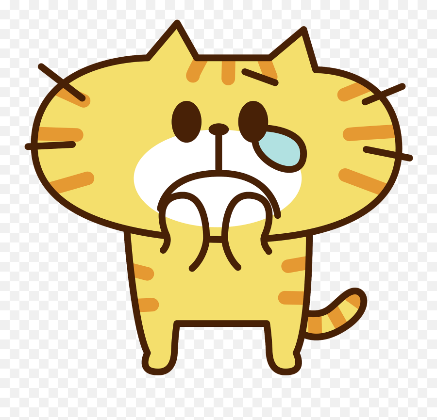 Yellow Cat Is Crying Clipart - Cat Holding Love Letter Emoji,Lady Cat Emoji